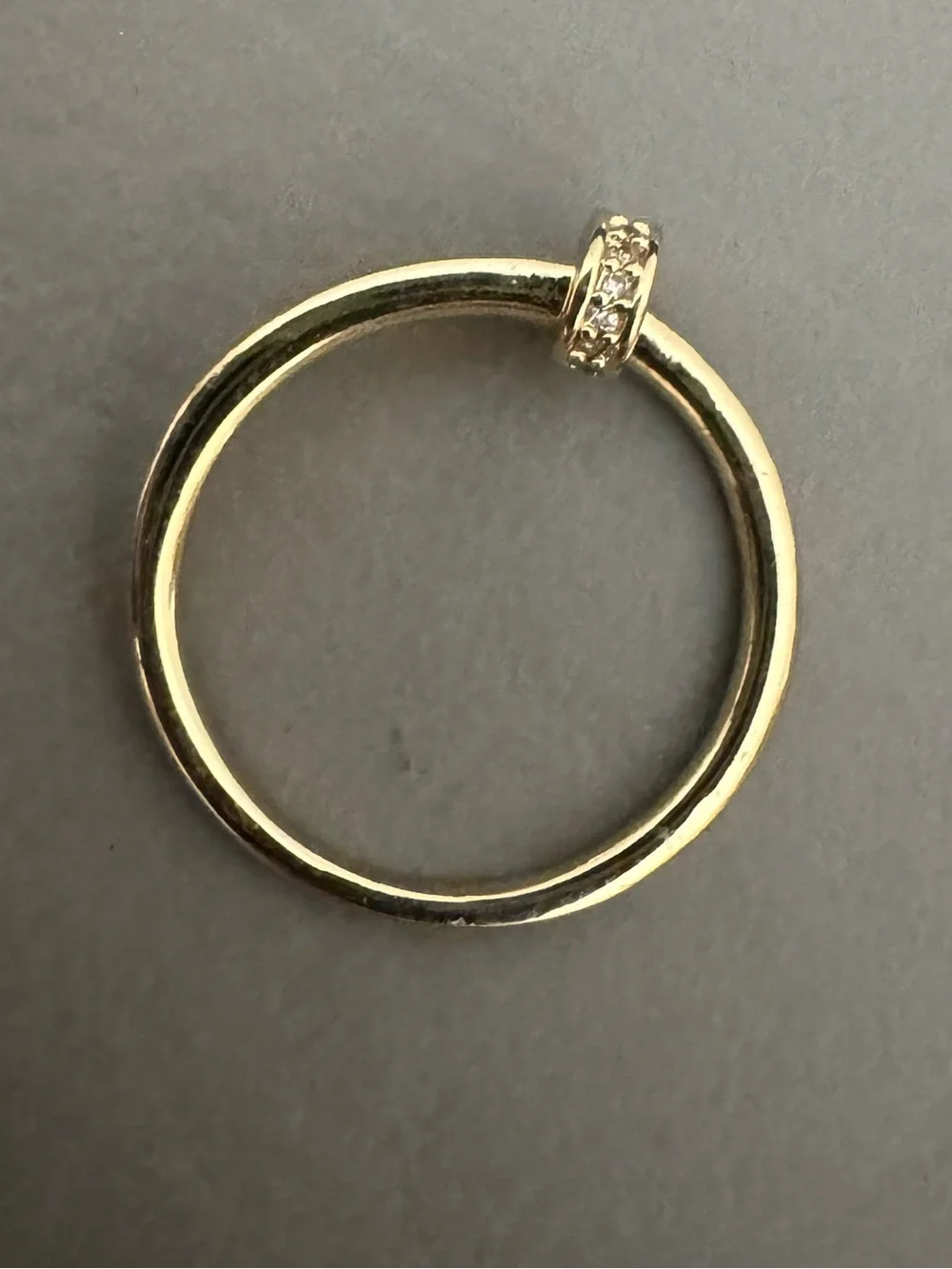 Adornia Bypass CZ Nail Ring